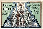 1921 AD., Germany, Weimar Republic, Neustadt in Holstein (town), Notgeld, collector series issue, 25 Pfennig, Grabowski/Mehl 963.1b-4/8. 20945 Reverse 