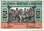 1921 AD., Germany, Weimar Republic, Neustadt in Holstein (town), Notgeld, collector series issue, 25 Pfennig, Grabowski/Mehl 963.1b-1/8. 20905 Obverse 