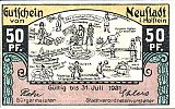1921 AD., Germany, Weimar Republic, Neustadt in Holstein (town), Notgeld, collector series issue, 50 Pfennig, Grabowski/Mehl 963.2a-2/4. 05536 Obverse 