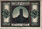1921 AD., Germany, Weimar Republic, Neustrelitz (town), Notgeld, collector series issue, 50 Pfennig, Grabowski/Mehl 969.3-1/6. Obverse 