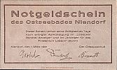 1921 AD., Germany, Weimar Republic, Niendorf (municipality), Notgeld, collector series issue, 50 Pfennig, Grabowski/Mehl 974.1-2/3. Obverse 