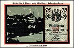 1921 AD., Germany, Weimar Republic, Berga an der Elster (city), Notgeld, collector series issue, 75 Pfennig, Grabowski/Mehl 77.1-4/4. Obverse 