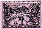 1921 AD., Germany, Weimar Republic, Oppurg (municipality), Notgeld, collector series issue, 25 Pfennig, Grabowski/Mehl 1023.1b-1/4. Reverse 