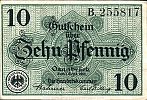 1921 AD., Germany, Weimar Republic, Osnabrück (Handelskammer), Notgeld, currency issue, 10 Pfennig, Tieste 5435.05.15. B 255817 Obverse 