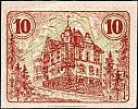 1920 AD., Germany, Weimar Republic, Auma (city), Notgeld, currency issue, 10 Pfennig, Grabowski A34.7a. 16264 Reverse 