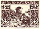 1921 AD., Germany, Weimar Republic, Paderborn (town), Notgeld, collector series issue, 25 Pfennig, Grabowski/Mehl 1043.5-1/5. Reverse 