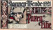 1921 AD., Germany, Weimar Republic, Parey (Spar- und Creditbank), Notgeld, collector series issue, 1 Mark, Grabowski/Mehl 1047.5-4/4. 24581 Reverse 