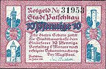 1921 AD., Germany, Weimar Republic, Patschkau (town), Notgeld, collector series issue, 10 Pfennig, Grabowski/Mehl 1052.1-1/3. 31953 Obverse 