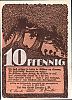 1922 AD., Germany, Weimar Republic, Penzlin (town), Notgeld, collector series issue, 10 Pfennig, Grabowski/Mehl 1055.1-1/3. Obverse 