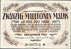1923 AD., Germany, Weimar Republic, Speyer, Kreisgemeinde Pfalz (district), Notgeld, currency issue, 20.000.000 Mark, Keller 4286b.5. 497701 Obverse 