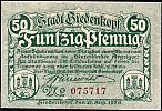 1920 AD., Germany, Weimar Republic, Biedenkopf (city), Notgeld, currency issue, 50 Pfennig, Grabowski B43.1b. 075717 Obverse