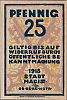 1918 AD., Germany, 2nd Empire â€“ Weimar Republic, Regensburg (town), Notgeld, currency issue, 25 Pfennig, Grabowski R15.1b. Obverse 