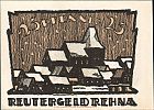 1922 AD., Germany, Weimar Republic, Rehna (town), Notgeld, collector series issue, 25 Pfennig, Grabowski/Mehl 1109.2-2/3. Reverse 