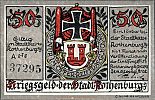 1918 AD., Germany, 2nd Empire, Rothenburg ob der Tauber (town), Notgeld, currency issue, 50 Pfennig, Grabowski R48.1d. 37295 Obverse 