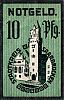 1919 AD., Germany, Weimar Republic, Saarbrücken (town), Notgeld, currency issue, 10 Pfennig, Grabowski S2.5. Reverse