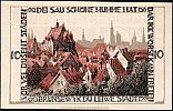1921 AD., Germany, Weimar Republic, Free State of Brunswick, Braunschweigische Staatsbank, Notgeld, collector series issue, 10 Pfennig, Grabowski/Mehl 155.2c. Reverse