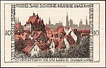 1921 AD., Germany, Weimar Republic, Free State of Brunswick, Braunschweigische Staatsbank, Notgeld, collector series issue, 10 Pfennig, Grabowski/Mehl 155.2a. Reverse