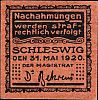1920 AD., Germany, Weimar Republic, Schleswig (town), Notgeld, currency issue, 10 Pfennig, Grabowski S33.8. Obverse