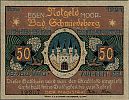 1921 AD., Germany, Weimar Republic, Bad Schmiedeberg (town), Notgeld, collector series issue, 50 Pfennig, Grabowski/Mehl 1186.1b-1/6. 19207 Obverse