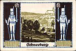 1921 AD., Germany, Weimar Republic, Schneeberg (town), Notgeld, collector series issue, 50 Pfennig, Grabowski/Mehl 1190.1a-6/6. 094080 Reverse