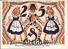 1921 AD., Germany, Weimar Republic, Sonneberg (town), Notgeld, collector series issue, 25 Pfennig, Grabowski/Mehl 1244.1a-2/3. 49460 Reverse 