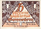 1921 AD., Germany, Weimar Republic, Sonneberg (town), Notgeld, collector series issue, 25 Pfennig, Grabowski/Mehl 1244.1a-2/3. 49460 Obverse 