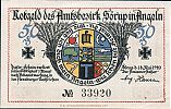 1920 AD., Germany, Weimar Republic, SÃ¶rup in Angeln (district), Notgeld, collector series issue, 50 Pfennig, Grabowski/Mehl 1231.1a. 33920 Obverse 