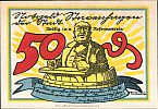 1921 AD., Germany, Weimar Republic, Stavenhagen (town), Notgeld, collector series issue, 50 Pfennig, Grabowski/Mehl 1257.1b-2/3. Reverse 