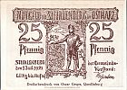 1921 AD., Germany, Weimar Republic, Stecklenberg (municipality), Notgeld, collector series issue, 25 Pfennig, Grabowski/Mehl 1258.1a-1/5. Obverse 