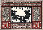 1921 AD., Germany, Weimar Republic, Stendal (town), Notgeld, collector series issue, 50 Pfennig, Grabowski/Mehl 1267.1-1/7. 184 Reverse 