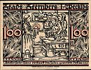 1922 AD., Germany, Weimar Republic, Sternberg (town), Notgeld, collector series issue, 100 Pfennig, Grabowski/Mehl 1268.3-1/3. Reverse 