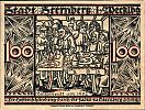 1922 AD., Germany, Weimar Republic, Sternberg (town), Notgeld, collector series issue, 100 Pfennig, Grabowski/Mehl 1268.3-2/3. Reverse 