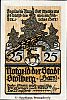 1921 AD., Germany, Weimar Republic, Stolberg am Harz (town), Notgeld, collector series issue, 25 Pfennig, Grabowski/Mehl 1273.1a. Obverse 