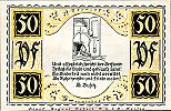 1921 AD., Germany, Weimar Republic, Stolzenau an der Weser (district), Notgeld, collector series issue, 50 Pfennig, Grabowski/Mehl 1276.2-1/7. Reverse 