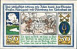 1921 AD., Germany, Weimar Republic, Stotel (municipality), Notgeld, collector series issue, 50 Pfennig, Grabowski/Mehl 1278.2-1/2. Reverse 