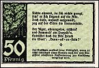 1921 AD., Germany, Weimar Republic, Benneckenstein (city), Notgeld, collector series issue, 50 Pfennig, Grabowski/Mehl 73.1-4/5. Reverse 