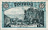 1918-1922 AD., Germany, Weimar Republic, Sundwig (H. Meise, HeinrichshÃ¶hle), Notgeld, collector series issue, 50 Pfennig, Grabowski/Mehl 1305.1-1/3. Reverse 