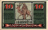 1921 AD., Germany, Weimar Republic, TangermÃ¼nde (town), Notgeld, collector series issue, 10 Pfennig, Grabowski/Mehl 1308.1-1/3. 14897 Obverse 