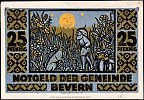 1921 AD., Germany, Weimar Republic, Bevern (municipality), Notgeld, collector series issue, 25 Pfennig, Grabowski/Mehl 97.1a-2/6. 0716 Reverse 