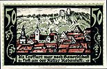 1921 AD., Germany, Weimar Republic, Treffurt (town), Notgeld, collector series issue, 50 Pfennig, Grabowski/Mehl 1338.1-1/7. Reverse 