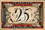 1921 AD., Germany, Weimar Republic, Twistringen (Sparkasse), Notgeld, collector series issue, 25 Pfennig, Grabowski/Mehl 1349.1-1/3. 045389 Obverse 