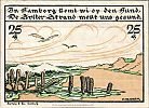 1921 AD., Germany, Weimar Republic, Kampen auf Sylt (Ferienkolonie Vogelkoje), Notgeld, collector series issue, 25 Pfennig, Grabowski/Mehl 673.1-1/4. Reverse 