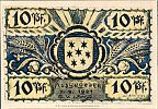 1921 AD., Germany, Weimar Republic, Volkstedt (municipality), Notgeld, collector series issue, 10 Pfennig, Grabowski/Mehl 1369.1-1/4. 30777 Obverse 