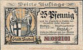 1917-1920 AD., Germany, 2nd Empire â€“ Weimar Republic, Vreden (town), Notgeld, currency issue, 25 Pfennig, Tieste 7635.05.05. 092101 Obverse 