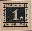 1920 AD., Germany, Weimar Republic, Waldenburg in Schlesien (town), Notgeld, currency issue, 1 Pfennig, Grabowski W3.19a. Reverse 