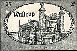 1920 AD., Germany, Weimar Republic, Waltrop (district), Notgeld, currency issue, 25 Pfennig, Grabowski W7.3. Reverse 