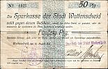 1914 AD., Germany, 2nd Empire, Wattenscheid (town), Notgeld, currency issue, 50 Pfennig, Tieste 10.01. 1027 Obverse 