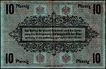 1914-1918 AD., Germany, 2nd Empire, Chemnitz POW Camp WWI, 10 Pfennig, Tieste CHMZ.05.22 Reverse