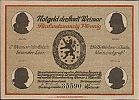 1921 AD., Germany, Weimar Republic, Weimar (town), Notgeld, collector series issue, 25 Pfennig, Grabowski/Mehl 1398.1a-5/6. 35590 Obverse 