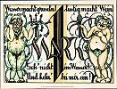 1920-1922 AD., Germany, Weimar Republic, Wyk auf FÃ¶hr (Altdeutscher Keller), Notgeld, collector series issue, 1 Mark, Grabowski/Mehl 1461.1-2/2. 2323 Reverse 